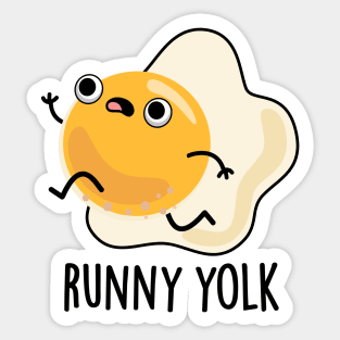 Runny Yolk Cute Food Egg Pun Sticker